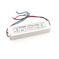 Блок питания для светодиодной ленты SW-Group 12В 8,3А 100Вт IP67 Пластик  LV-100-12 193х52х37мм картинка 